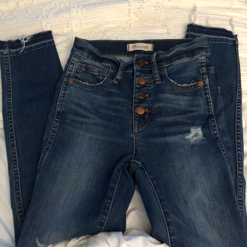 Madewell 10" High-Rise Skinny Jeans Button-Front